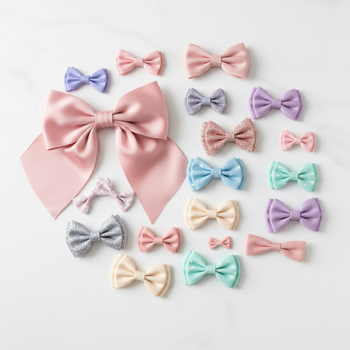Bag of Assorted Bows - Pastel